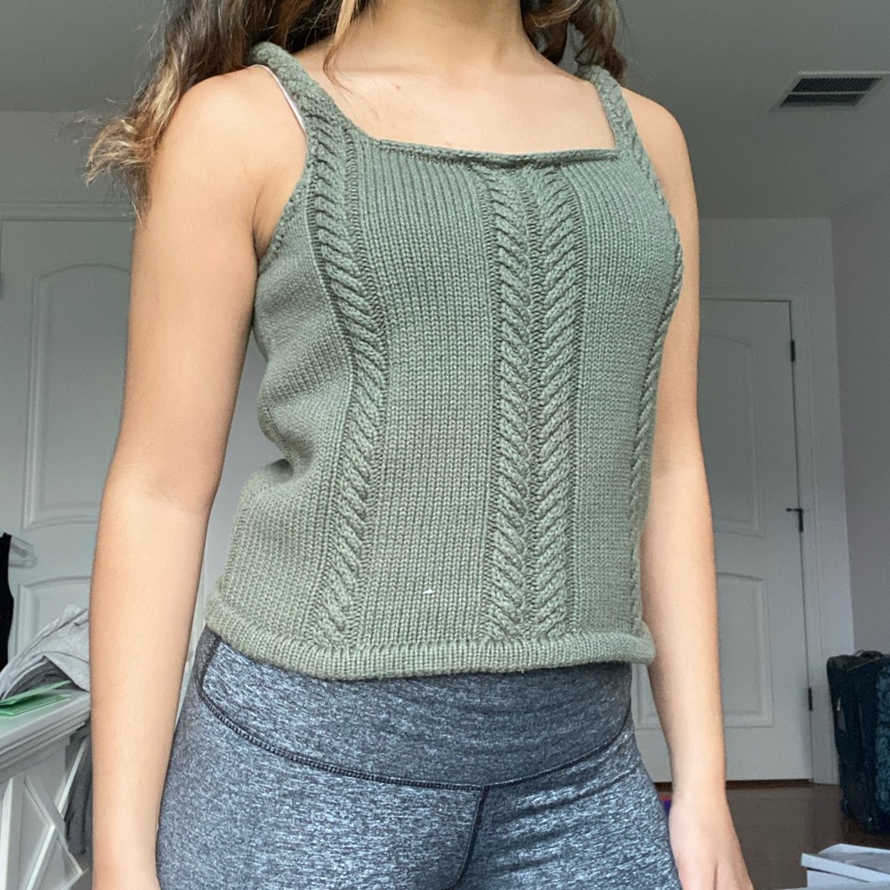 Sweater tank top